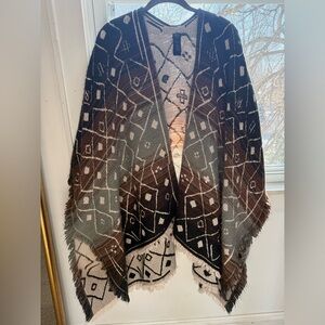 Frye Brown and Cream Patterned Textile